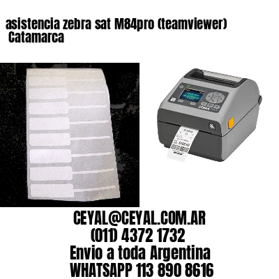 asistencia zebra sat M84pro (teamviewer)  Catamarca