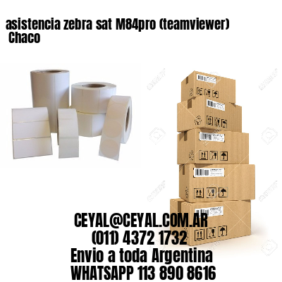 asistencia zebra sat M84pro (teamviewer)  Chaco