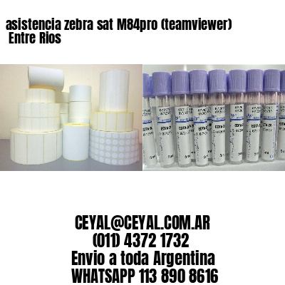 asistencia zebra sat M84pro (teamviewer)  Entre Rios