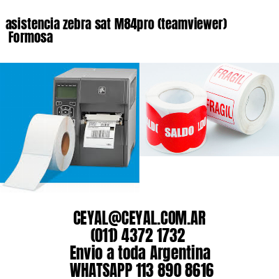 asistencia zebra sat M84pro (teamviewer)  Formosa