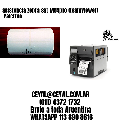 asistencia zebra sat M84pro (teamviewer)  Palermo