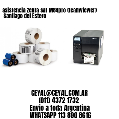asistencia zebra sat M84pro (teamviewer)  Santiago del Estero