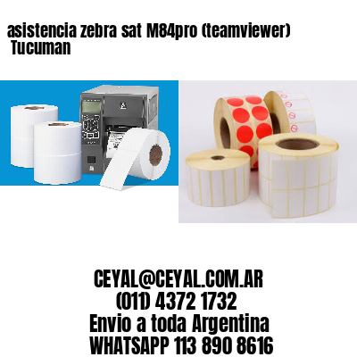 asistencia zebra sat M84pro (teamviewer)  Tucuman