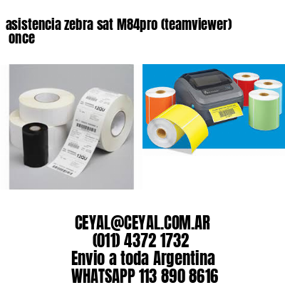 asistencia zebra sat M84pro (teamviewer)  once