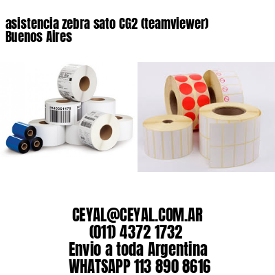 asistencia zebra sato CG2 (teamviewer)  Buenos Aires
