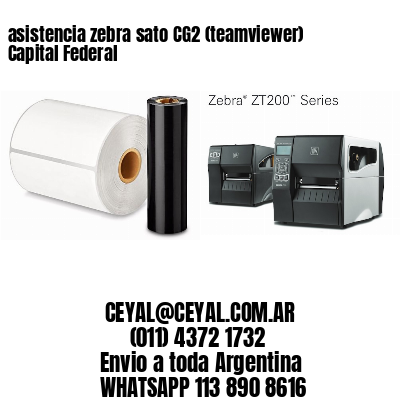 asistencia zebra sato CG2 (teamviewer)  Capital Federal