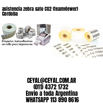 asistencia zebra sato CG2 (teamviewer)  Cordoba