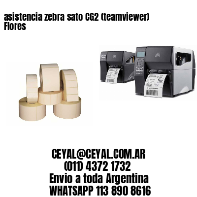 asistencia zebra sato CG2 (teamviewer)  Flores