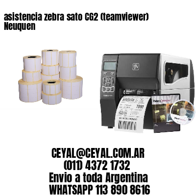 asistencia zebra sato CG2 (teamviewer)  Neuquen