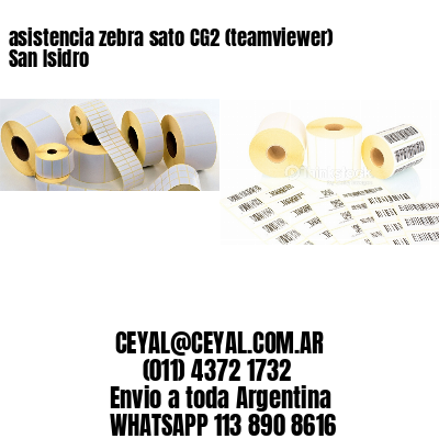 asistencia zebra sato CG2 (teamviewer)  San Isidro