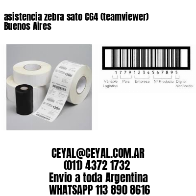 asistencia zebra sato CG4 (teamviewer)  Buenos Aires