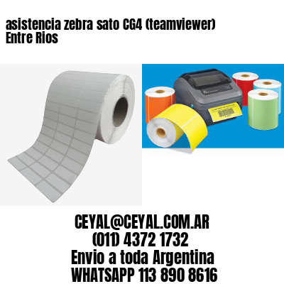 asistencia zebra sato CG4 (teamviewer)  Entre Rios