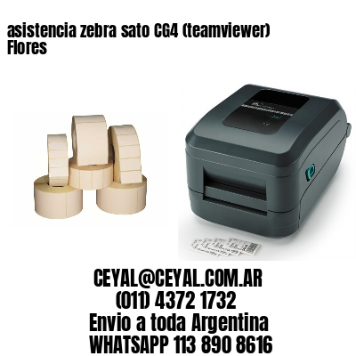 asistencia zebra sato CG4 (teamviewer)  Flores