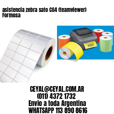 asistencia zebra sato CG4 (teamviewer)  Formosa