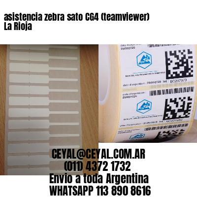 asistencia zebra sato CG4 (teamviewer)  La Rioja