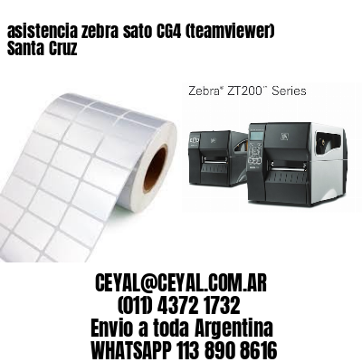 asistencia zebra sato CG4 (teamviewer)  Santa Cruz