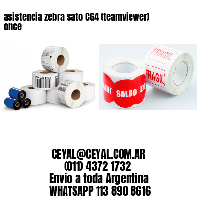 asistencia zebra sato CG4 (teamviewer)  once