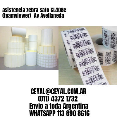 asistencia zebra sato CL408e (teamviewer)  Av Avellaneda
