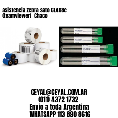 asistencia zebra sato CL408e (teamviewer)  Chaco