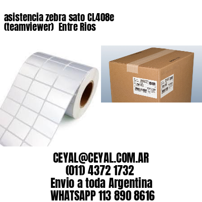 asistencia zebra sato CL408e (teamviewer)  Entre Rios