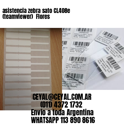 asistencia zebra sato CL408e (teamviewer)  Flores