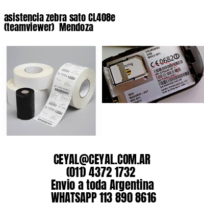 asistencia zebra sato CL408e (teamviewer)  Mendoza