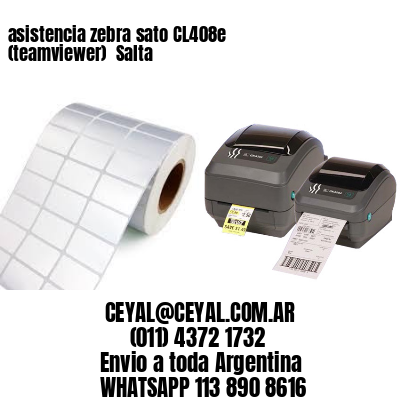 asistencia zebra sato CL408e (teamviewer)  Salta