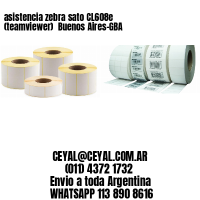 asistencia zebra sato CL608e (teamviewer)  Buenos Aires-GBA