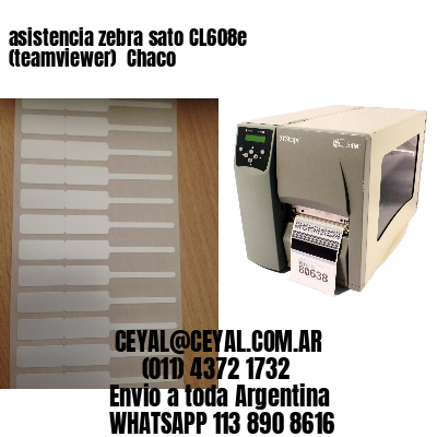 asistencia zebra sato CL608e (teamviewer)  Chaco