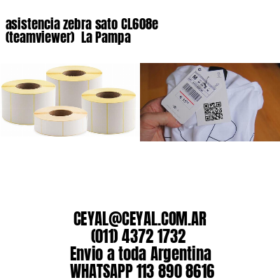 asistencia zebra sato CL608e (teamviewer)  La Pampa
