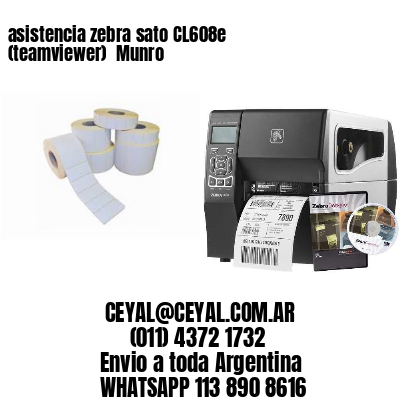 asistencia zebra sato CL608e (teamviewer)  Munro