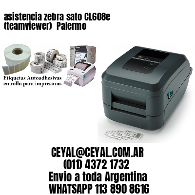 asistencia zebra sato CL608e (teamviewer)  Palermo