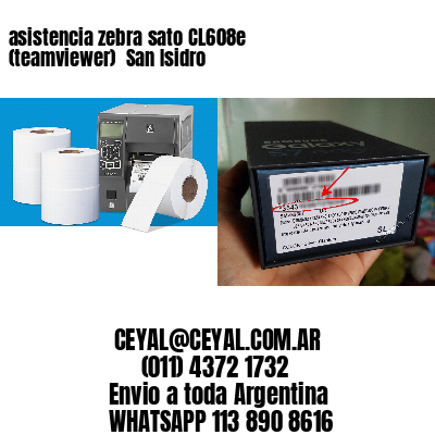 asistencia zebra sato CL608e (teamviewer)  San Isidro