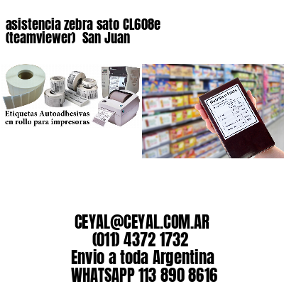 asistencia zebra sato CL608e (teamviewer)  San Juan