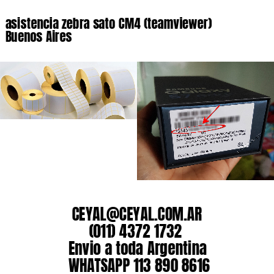 asistencia zebra sato CM4 (teamviewer)  Buenos Aires