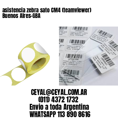 asistencia zebra sato CM4 (teamviewer)  Buenos Aires-GBA