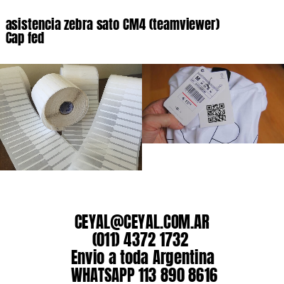 asistencia zebra sato CM4 (teamviewer)  Cap fed