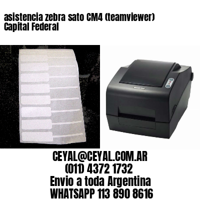 asistencia zebra sato CM4 (teamviewer)  Capital Federal