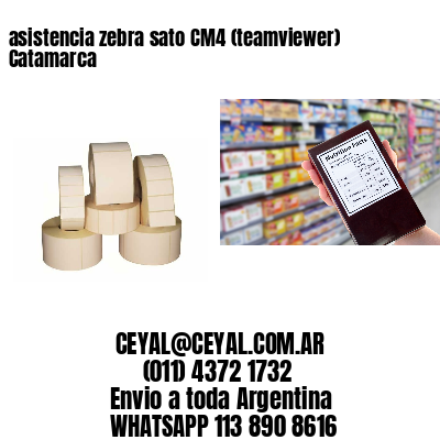 asistencia zebra sato CM4 (teamviewer)  Catamarca