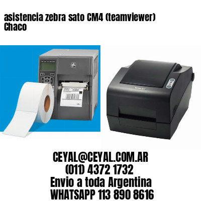 asistencia zebra sato CM4 (teamviewer)  Chaco