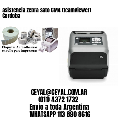 asistencia zebra sato CM4 (teamviewer)  Cordoba