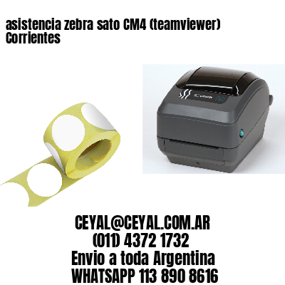 asistencia zebra sato CM4 (teamviewer)  Corrientes