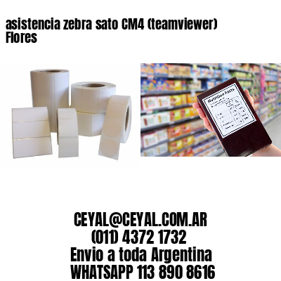 asistencia zebra sato CM4 (teamviewer)  Flores