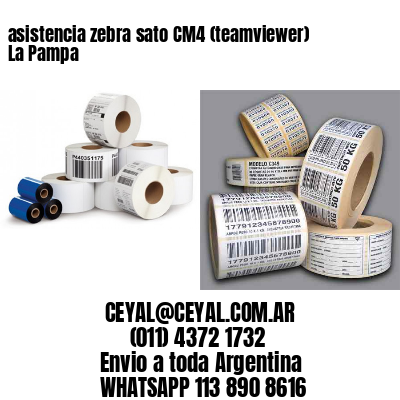 asistencia zebra sato CM4 (teamviewer)  La Pampa