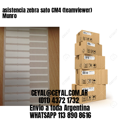 asistencia zebra sato CM4 (teamviewer)  Munro