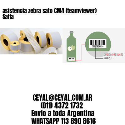 asistencia zebra sato CM4 (teamviewer)  Salta