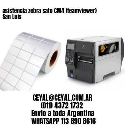 asistencia zebra sato CM4 (teamviewer)  San Luis