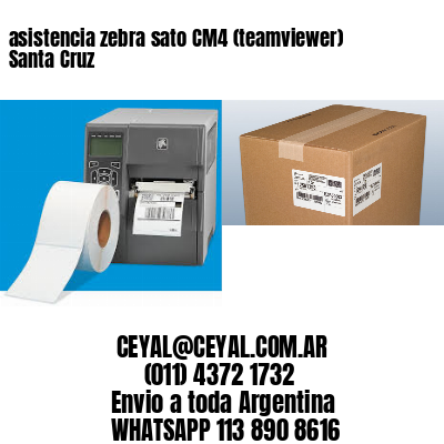 asistencia zebra sato CM4 (teamviewer)  Santa Cruz