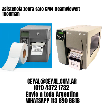 asistencia zebra sato CM4 (teamviewer)  Tucuman