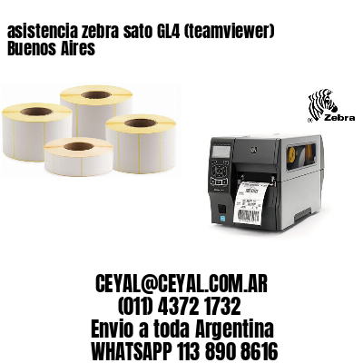 asistencia zebra sato GL4 (teamviewer)  Buenos Aires